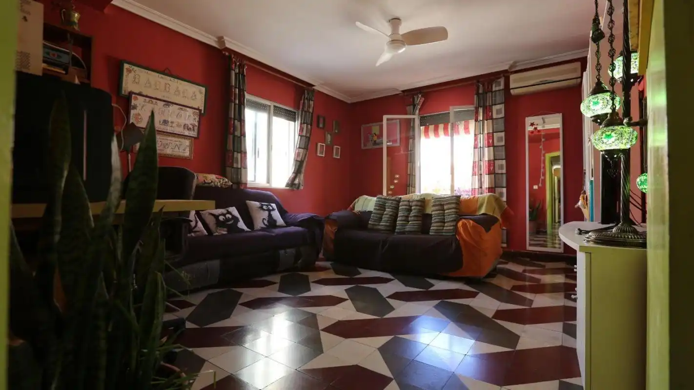 Living room of Flat for sale in  Murcia Capital  with Air Conditioner, Heating and Terrace