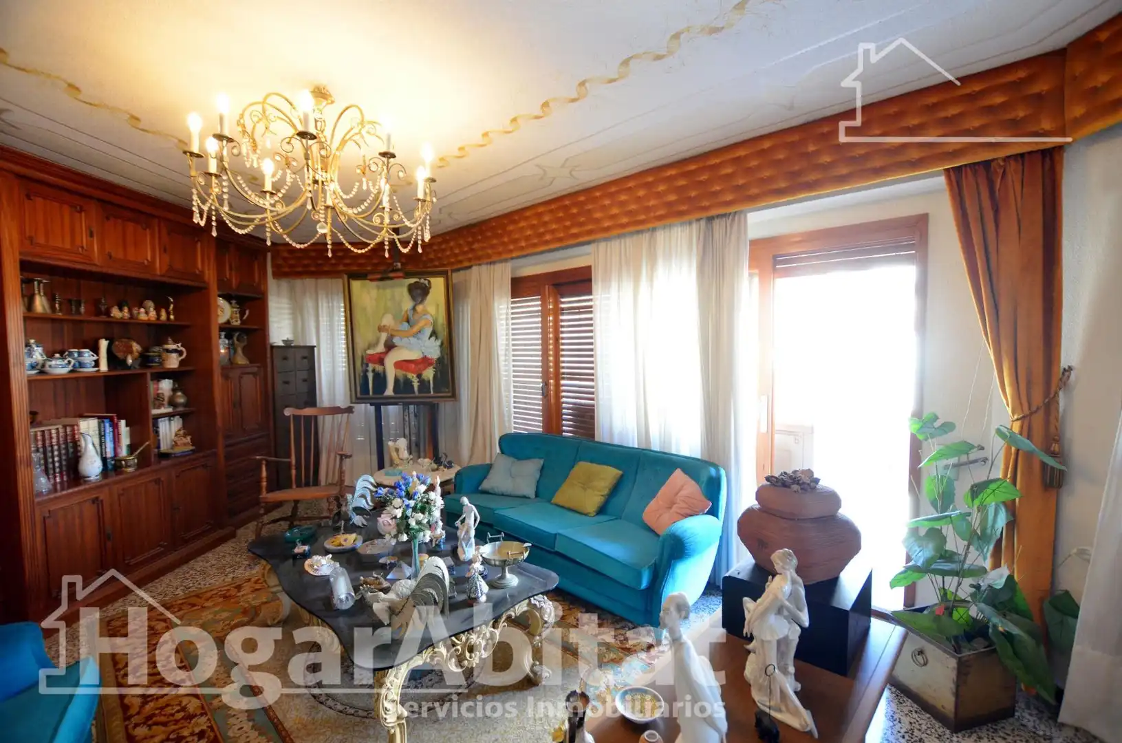 Sala d'estar de Pis en venda en Alicante / Alacant amb Aire condicionat, Terrassa i Moblat