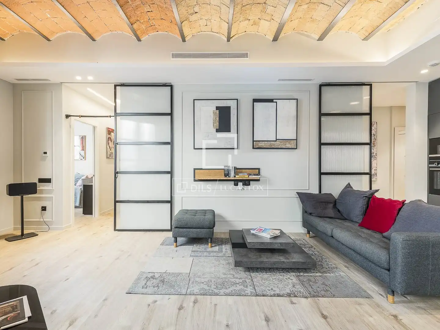 Living room of Attic for sale in Barcelona  with Air Conditioner, Heating and Parquet flooring