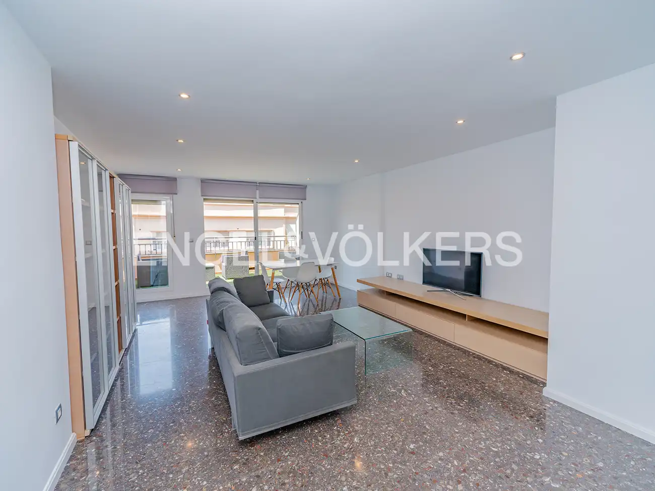 Wohnzimmer von Wohnung zur Miete in Alicante / Alacant mit Klimaanlage, Heizung und Terrasse