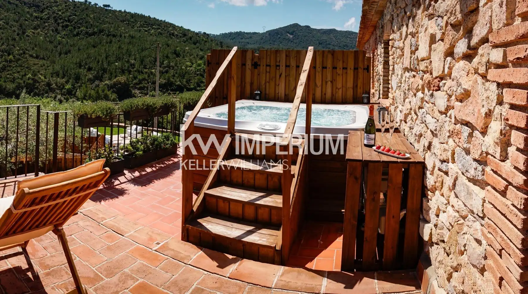 Terrassa de Casa o xalet en venda en Colldejou amb Aire condicionat, Jardí privat i Terrassa