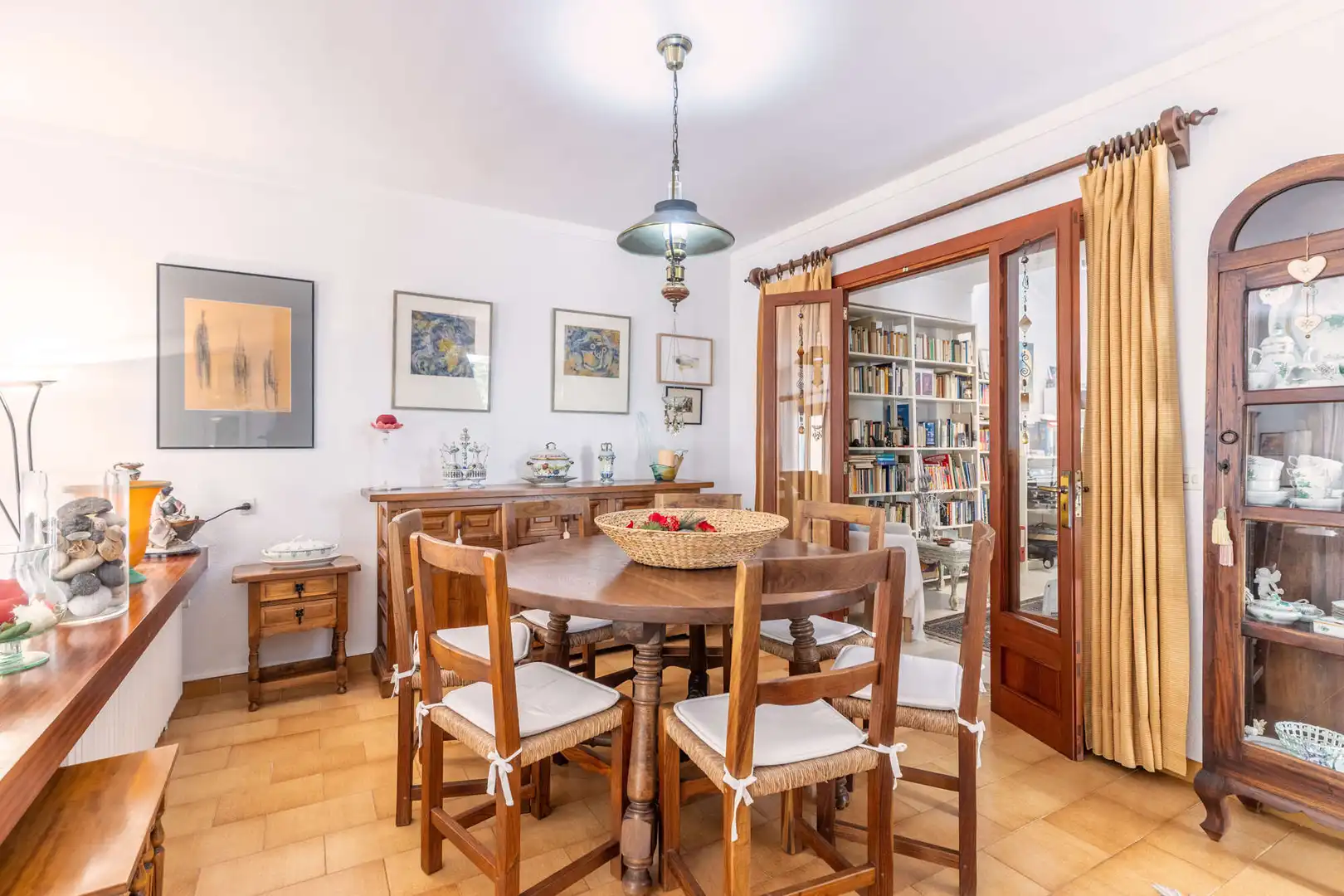 Dining room of Detached homes for sale in Pollença  with Air Conditioner, Heating and Terrace