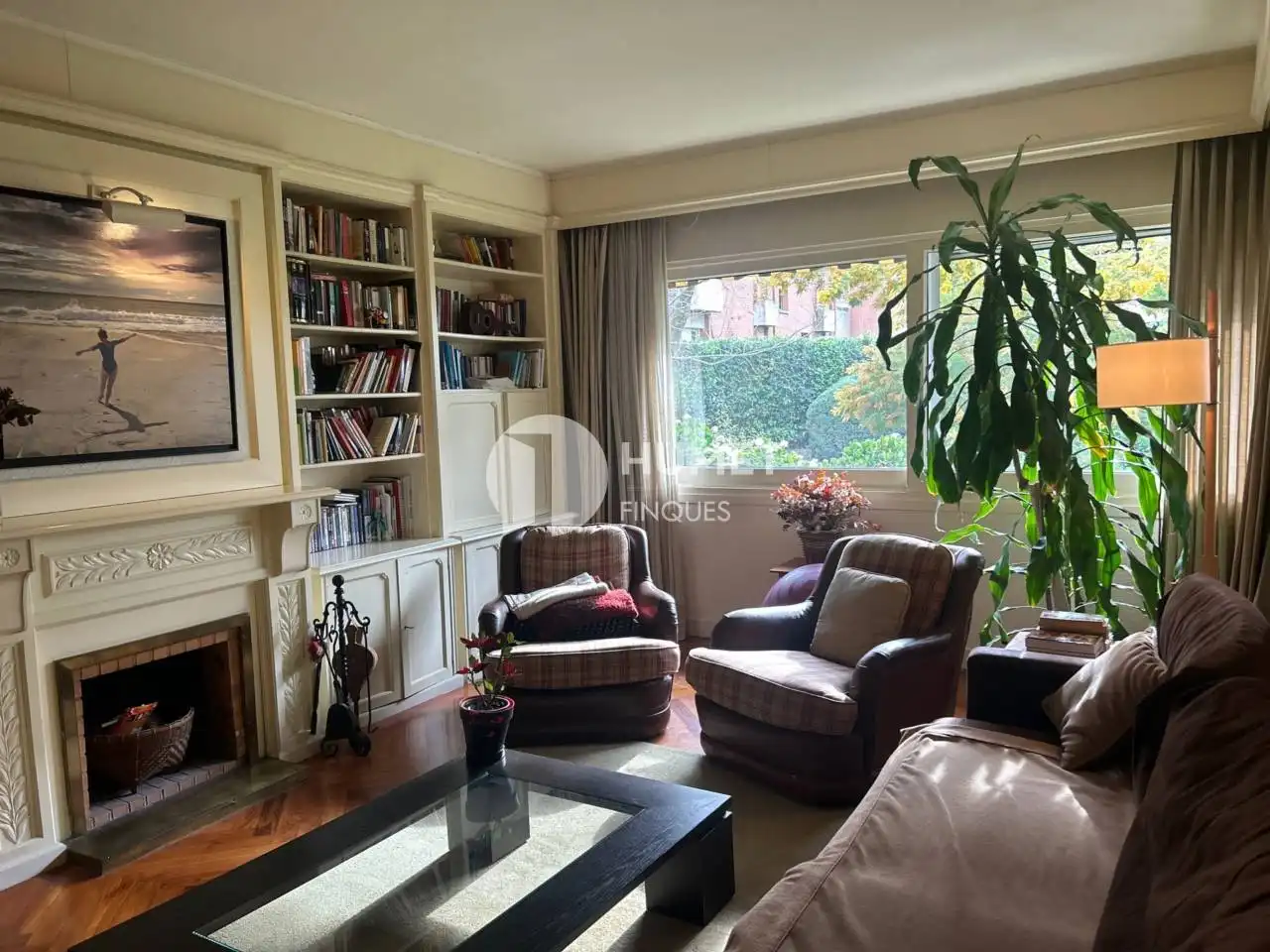 Living room of Flat for sale in Sant Cugat del Vallès  with Air Conditioner, Heating and Private garden