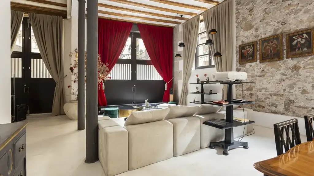 Sala de estar de Apartamento en venta en Barcelona con Aire acondicionado y Calefacción