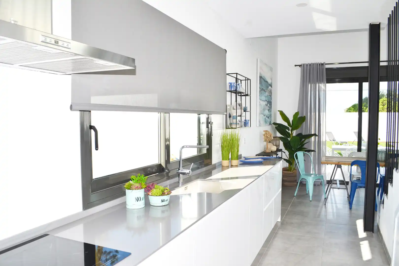 Cocina de Casa adosada en venta en Conil de la Frontera con Aire acondicionado, Terraza y Piscina