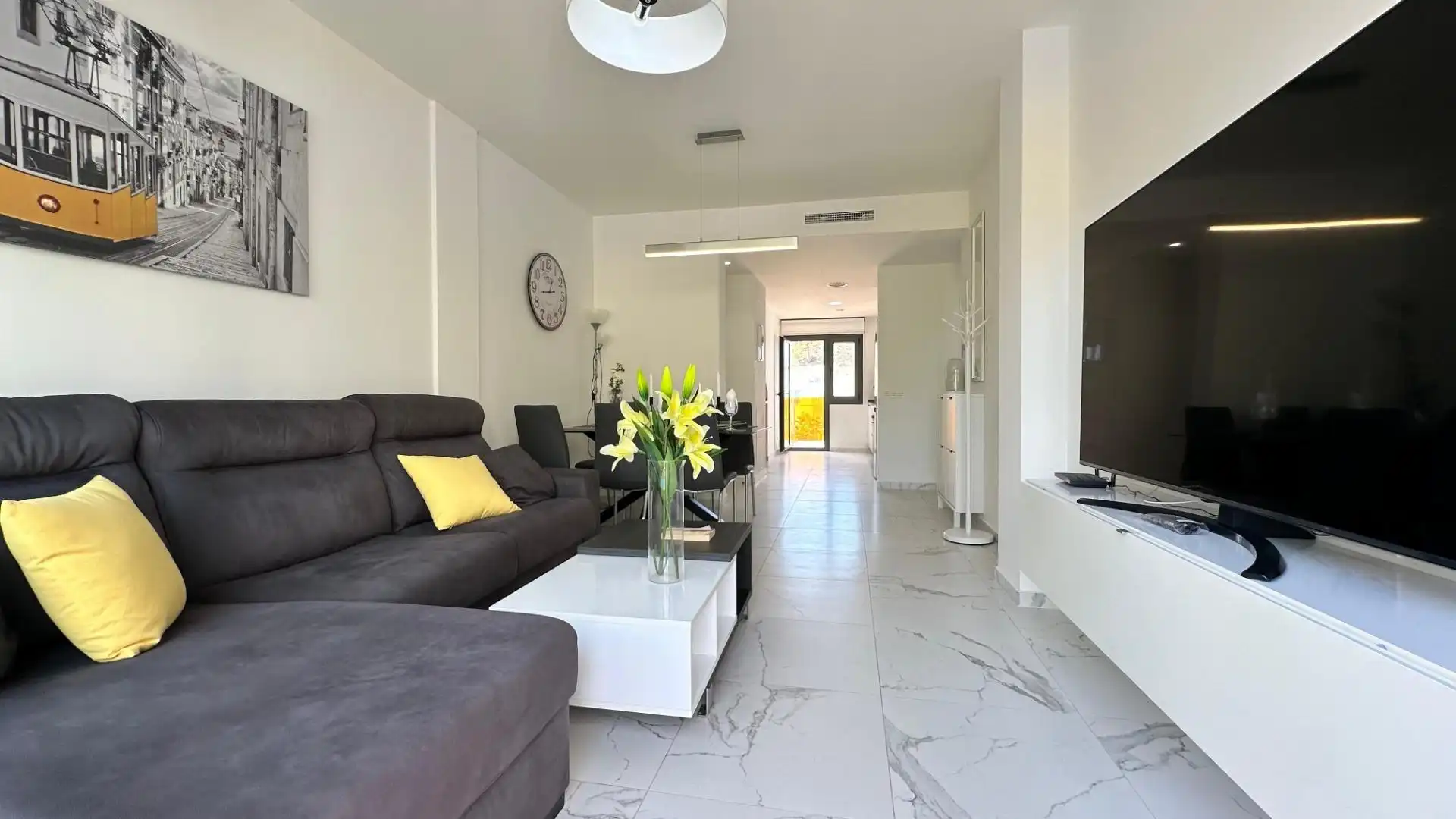 Sala d'estar de Àtic en venda en Finestrat amb Aire condicionat, Calefacció i Terrassa