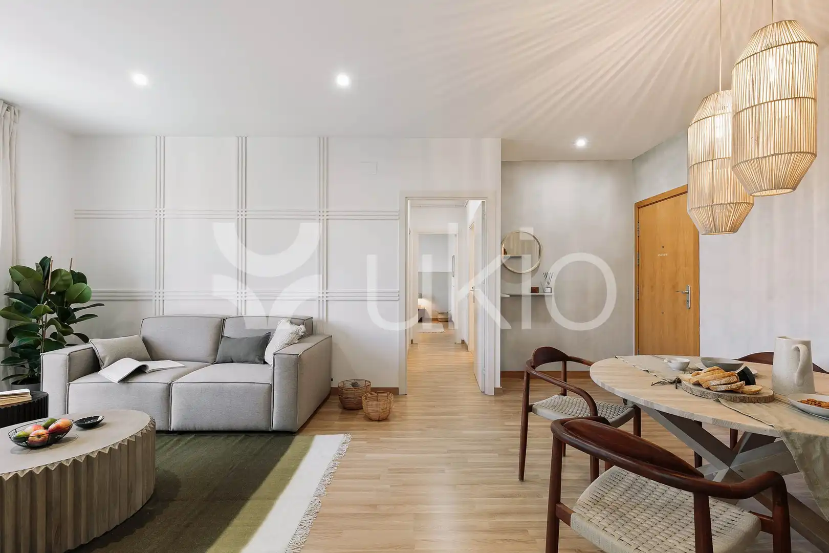 Wohnzimmer von Wohnungen zur Miete in Barcelona mit Klimaanlage, Heizung und Möbliert