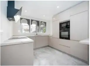 Cocina de Apartamento en venta en Medina de las Torres con Aire acondicionado, Terraza y Piscina