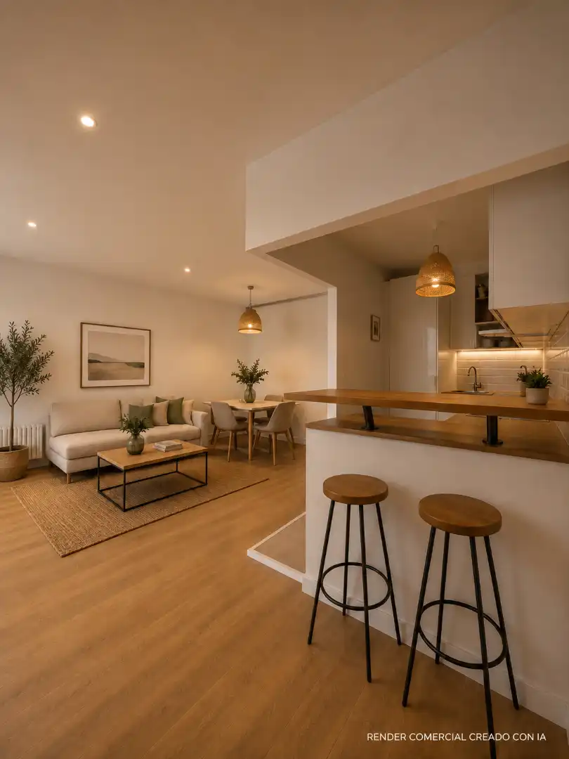 Sala d'estar de Dúplex en venda en Barcelona amb Aire condicionat, Calefacció i Jardí privat
