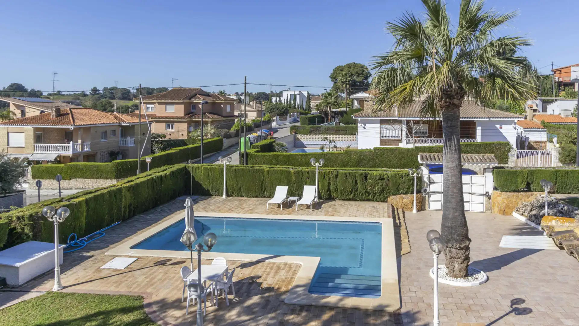 Swimming pool of Houses for sale in Torrent  with Air Conditioner, Heating and Private garden