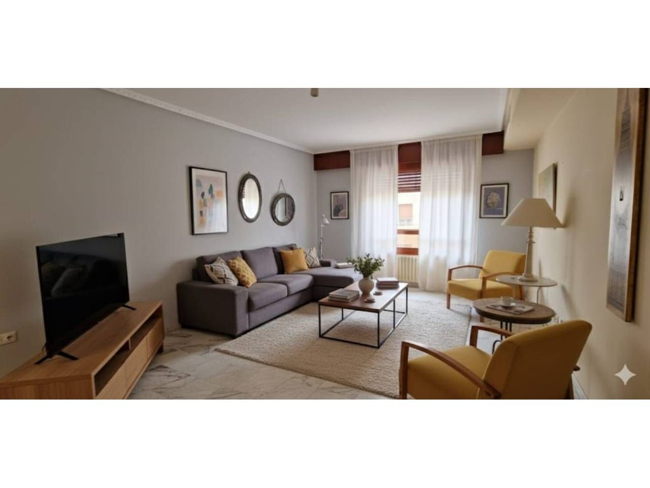 Sala de estar de Piso en venta en  Zaragoza Capital con Aire acondicionado, Calefacción y Trastero