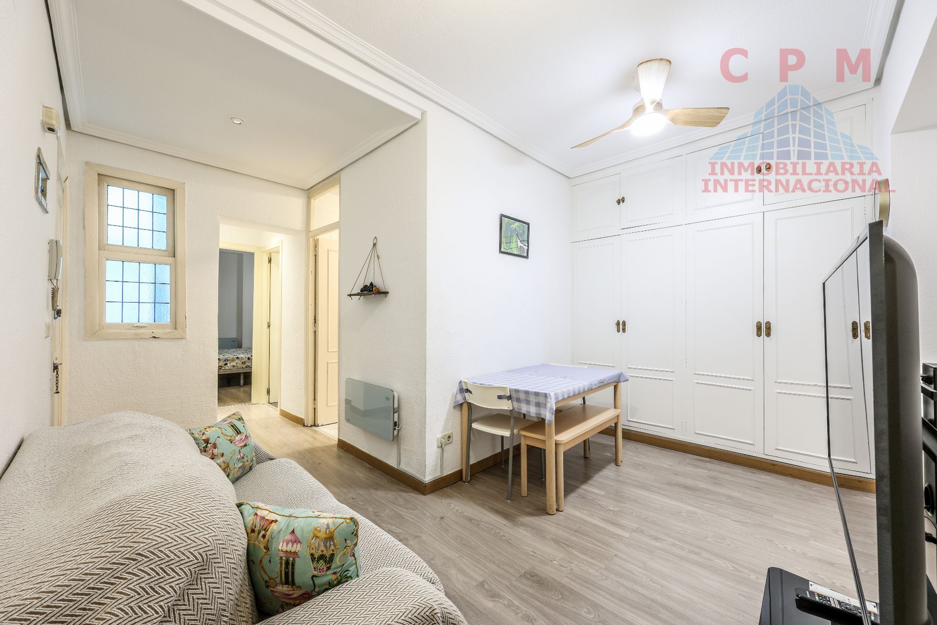 Bedroom of Flat to rent in  Madrid Capital  with Air Conditioner, Heating and Parquet flooring