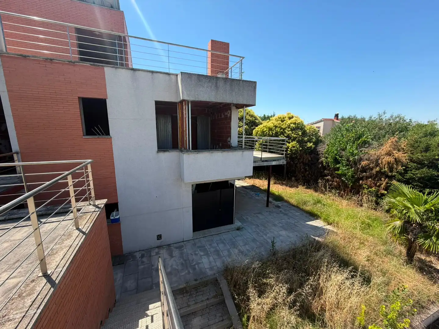 Vista exterior de Casa o chalet en venta en Mejorada del Campo con Jardín privado, Terraza y Piscina