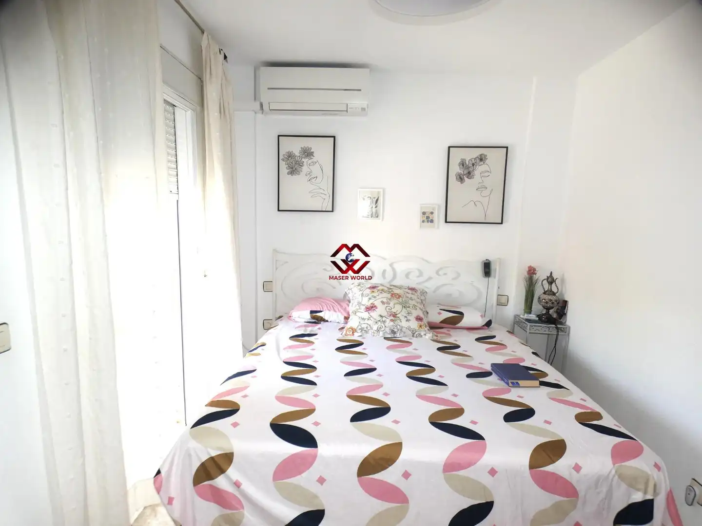Schlafzimmer von Maisonette zum Verkauf in Mazarrón mit Klimaanlage, Terrasse und Möbliert