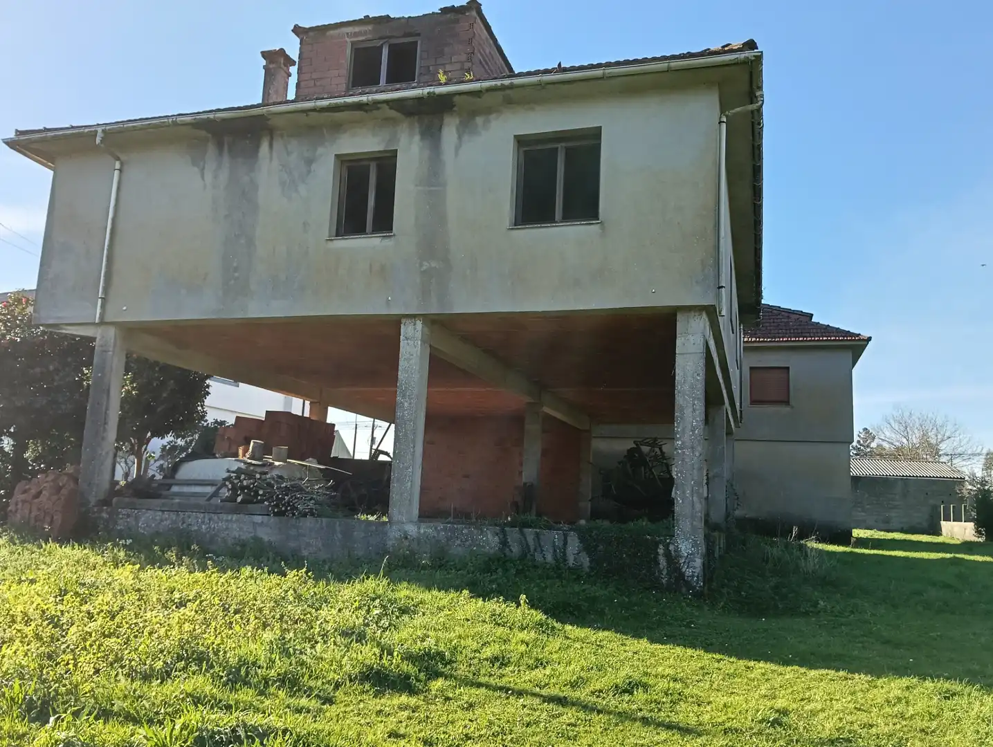 Vista exterior de Casa o chalet en venta en Curtis con Jardín privado y Trastero