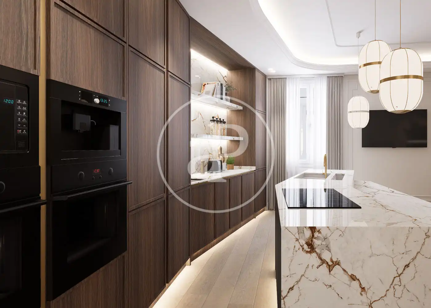 Kitchen of Flat for sale in Madrid  with Air Conditioner, Heating and Furnished