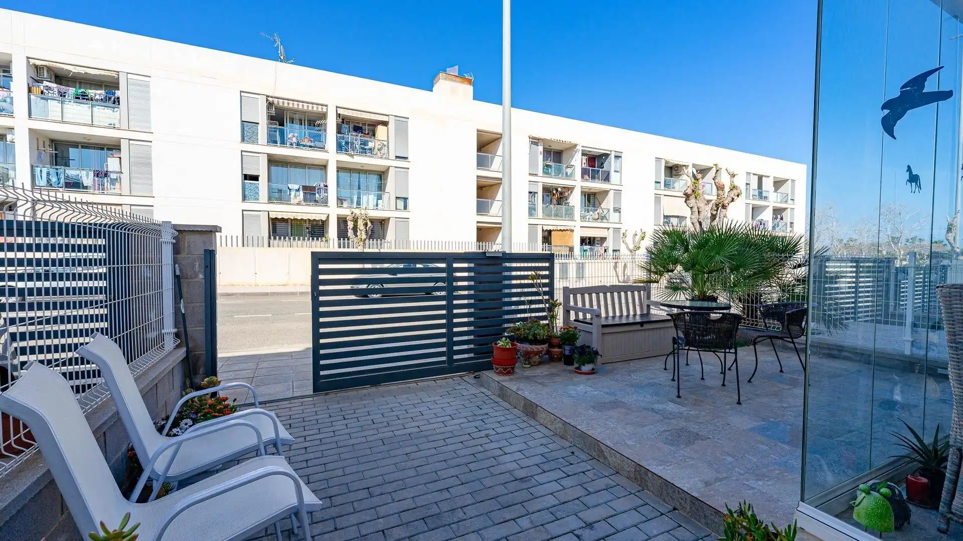 Terraza de Casa o chalet en venta en Pilar de la Horadada con Jardín privado, Trastero y Amueblado