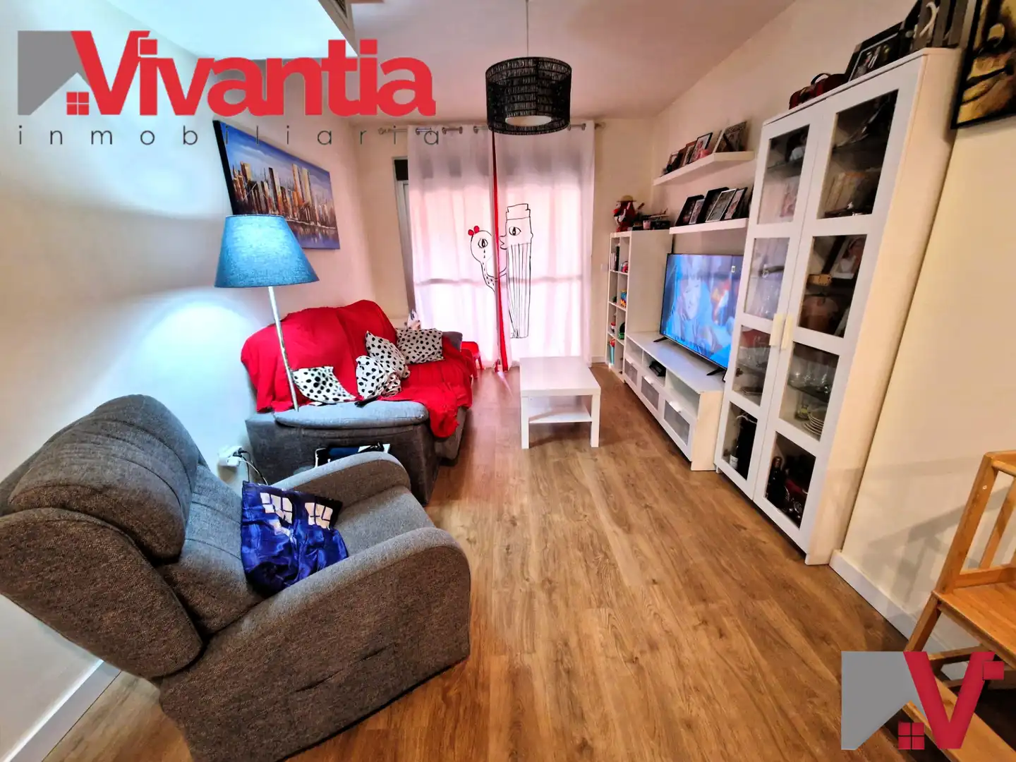 Wohnzimmer von Wohnungen zum Verkauf in Lorca mit Klimaanlage, Heizung und Parkett