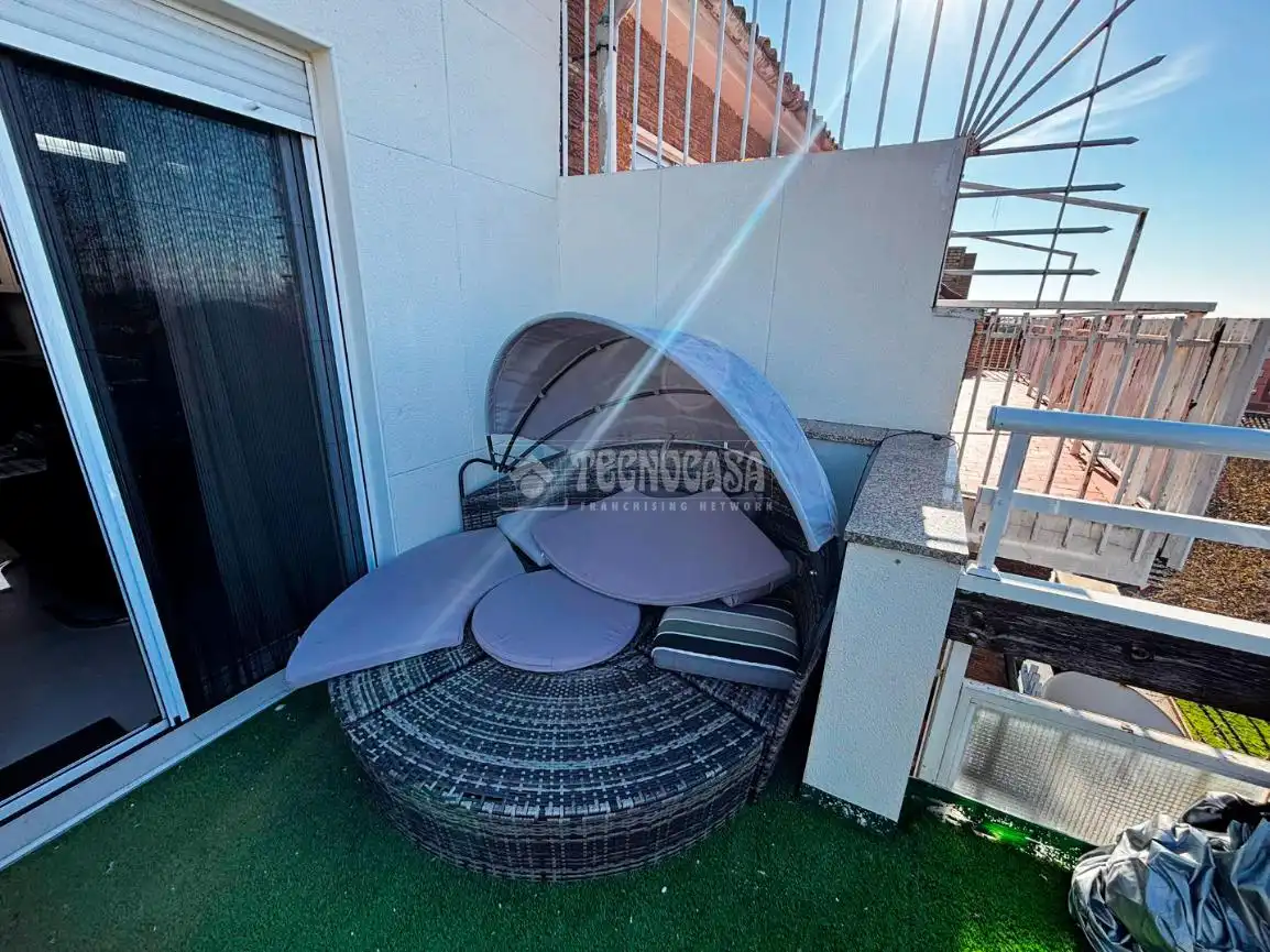 Terrace of Flat for sale in Zaragoza  with Heating, Terrace and Furnished