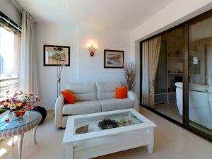 Sala d'estar de Pis en venda en Benidorm amb Aire condicionat, Calefacció i Jardí privat