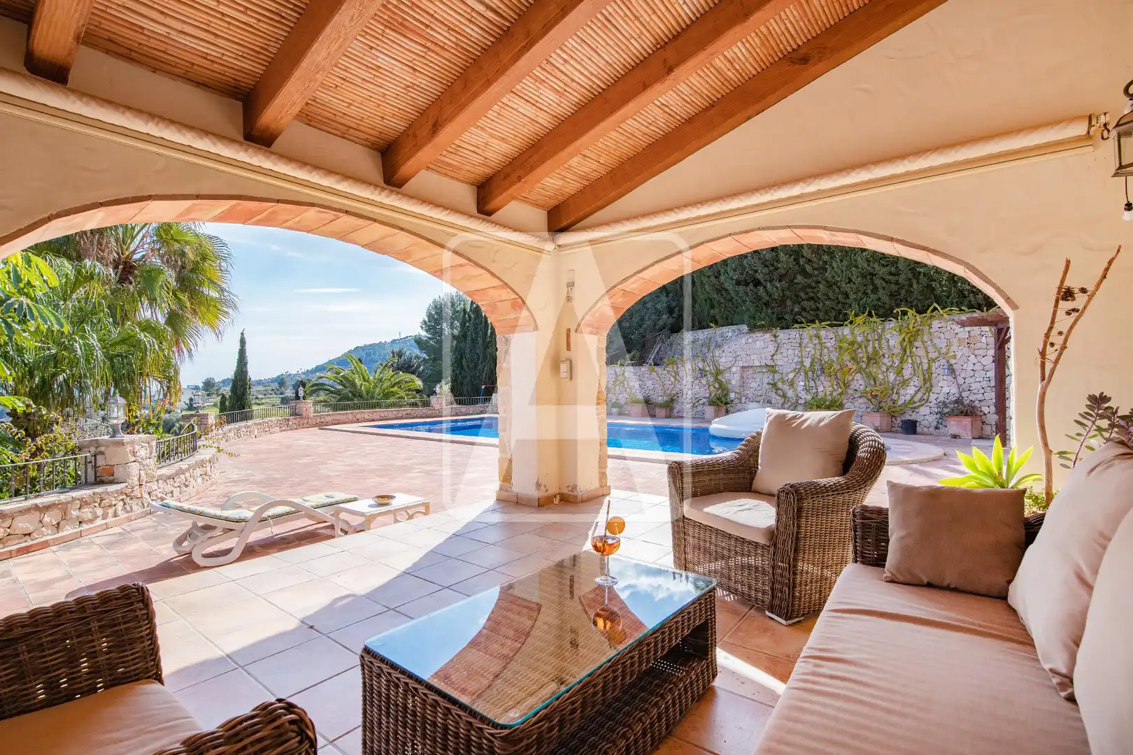 Terraza de Finca rústica en venta en Benissa con Calefacción, Jardín privado y Terraza