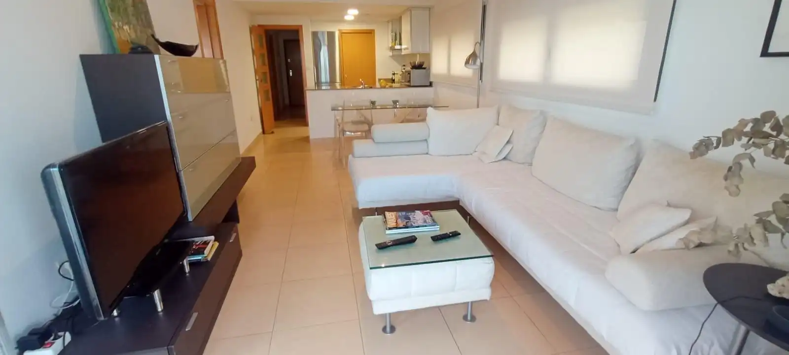 Sala de estar de Apartamento de alquiler en Vinaròs con Aire acondicionado, Calefacción y Jardín privado