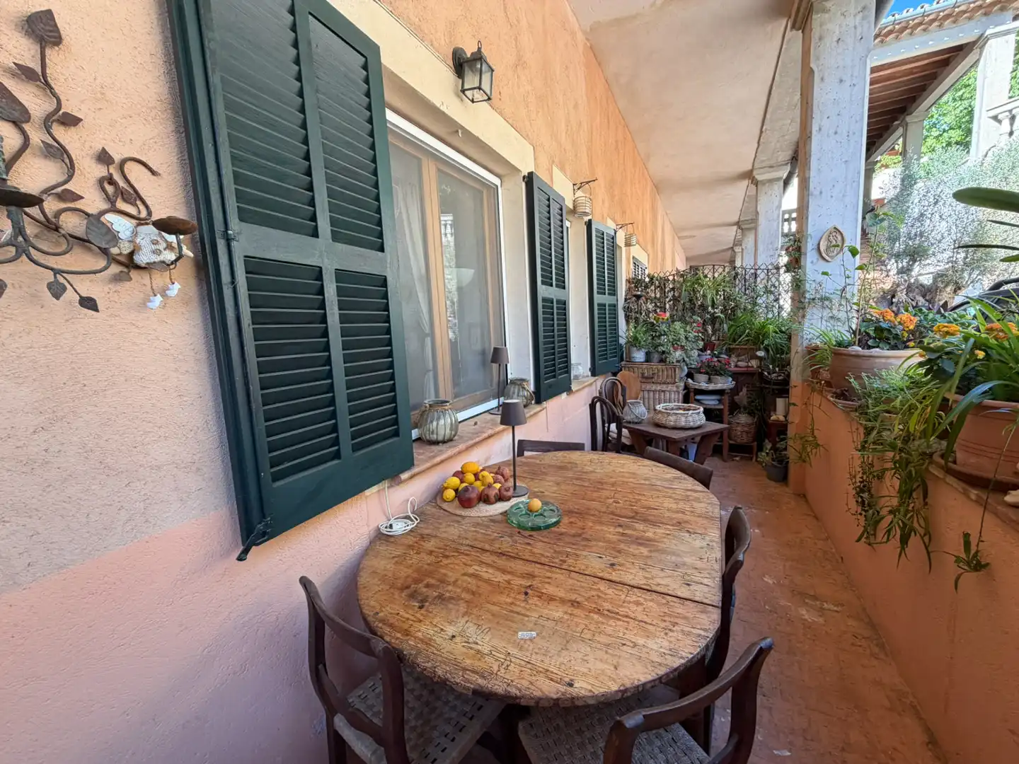 Terrasse von Wohnung zum Verkauf in Bunyola mit Heizung, Terrasse und Ofen