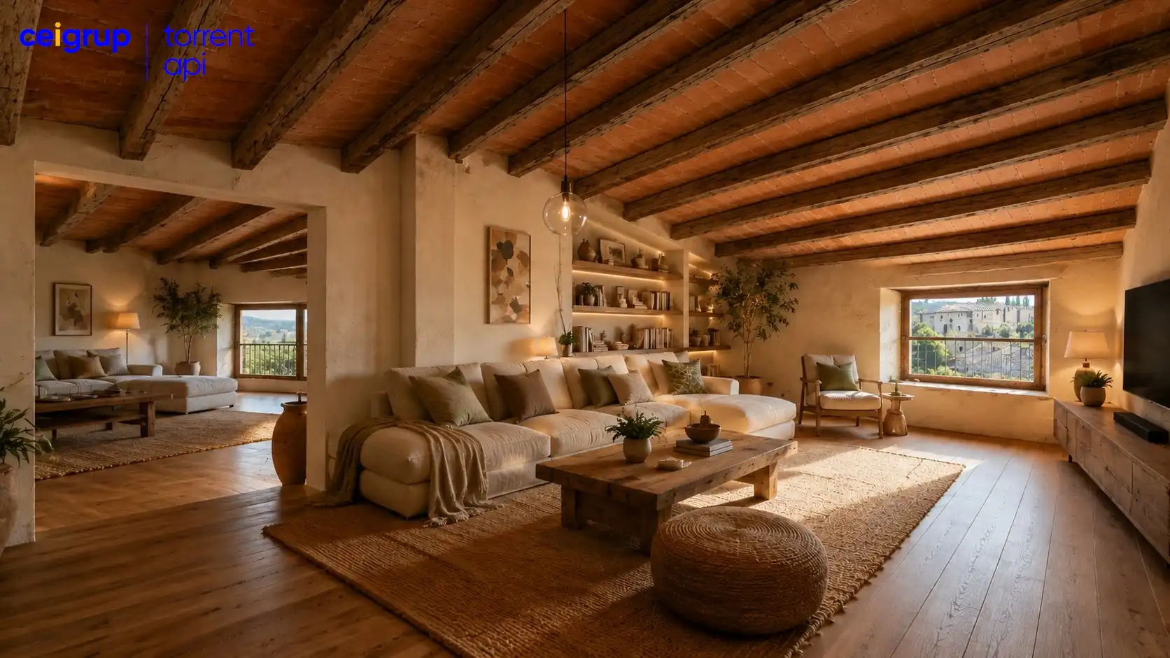 Sala d'estar de Finca rústica en venda en Bellcaire d'Empordà amb Terrassa i Balcó