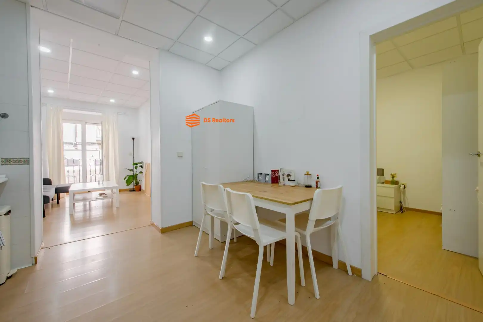 Esszimmer von Wohnung zur Miete in Madrid mit Heizung, Möbliert und Balkon