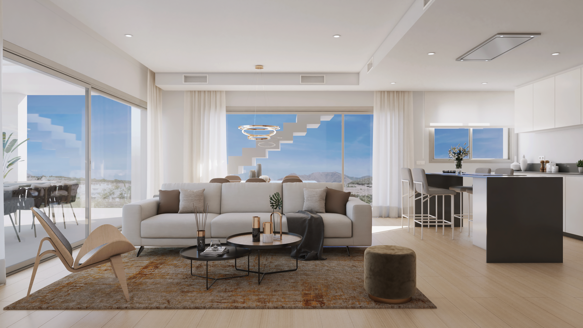 Sala d'estar de Apartament en venda en Estepona amb Aire condicionat, Terrassa i Traster