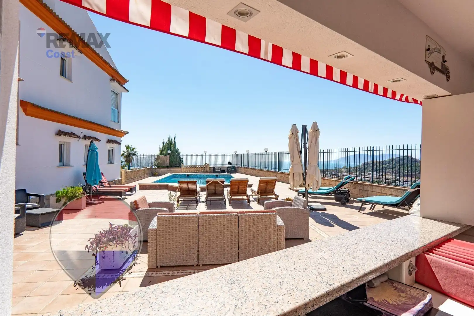 Terraza de Casa o chalet en venta en Rincón de la Victoria con Aire acondicionado, Calefacción y Jardín privado
