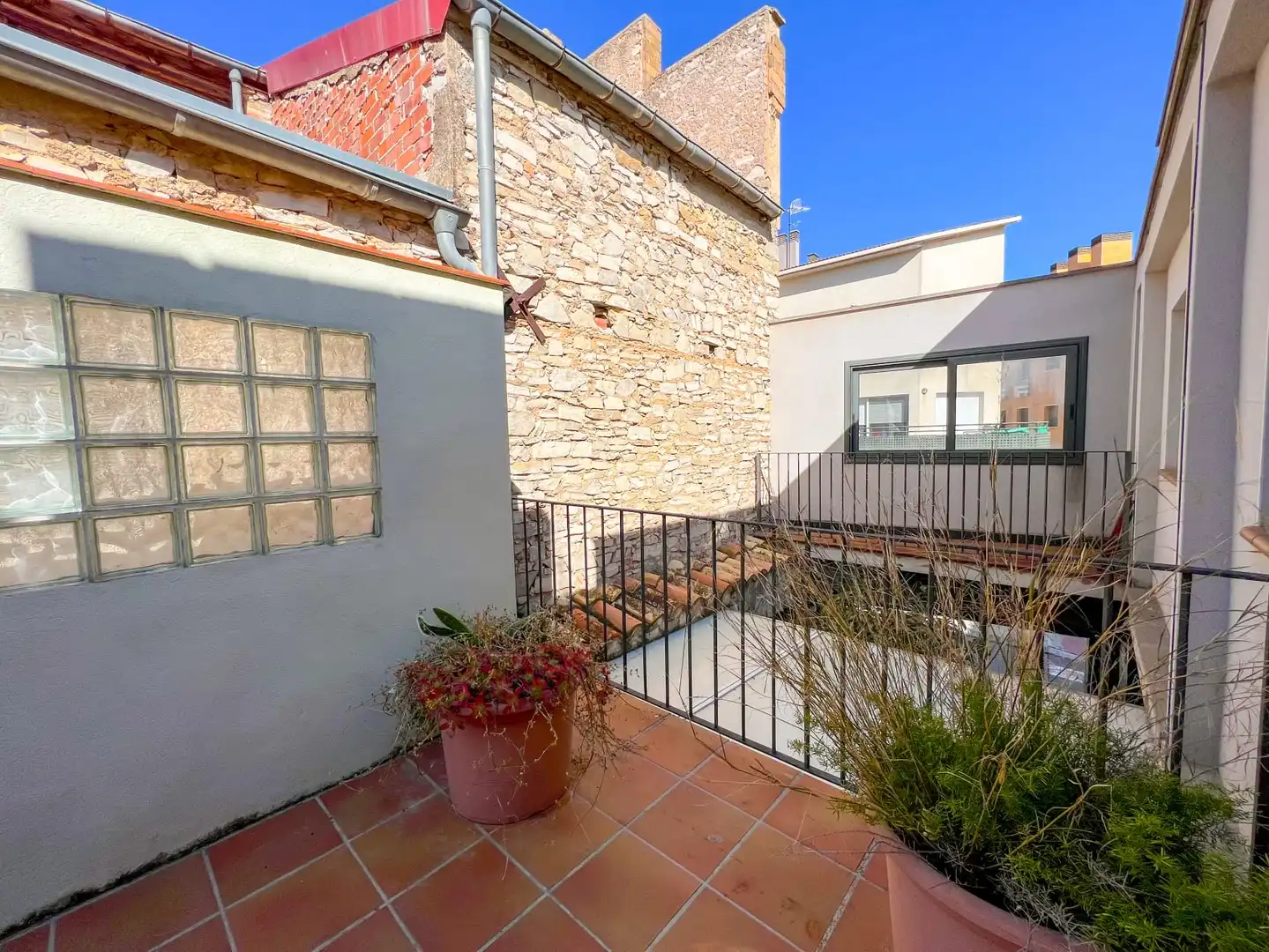 Terrace of Country homes for sale in Santa Coloma de Queralt  with Air Conditioner
