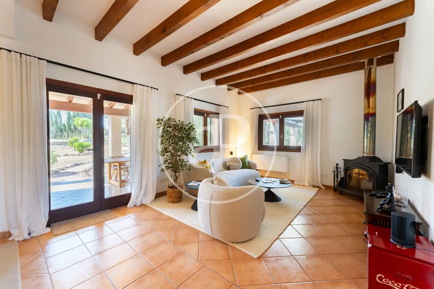 Living room of Houses for sale in Algaida  with Air Conditioner, Heating and Private garden
