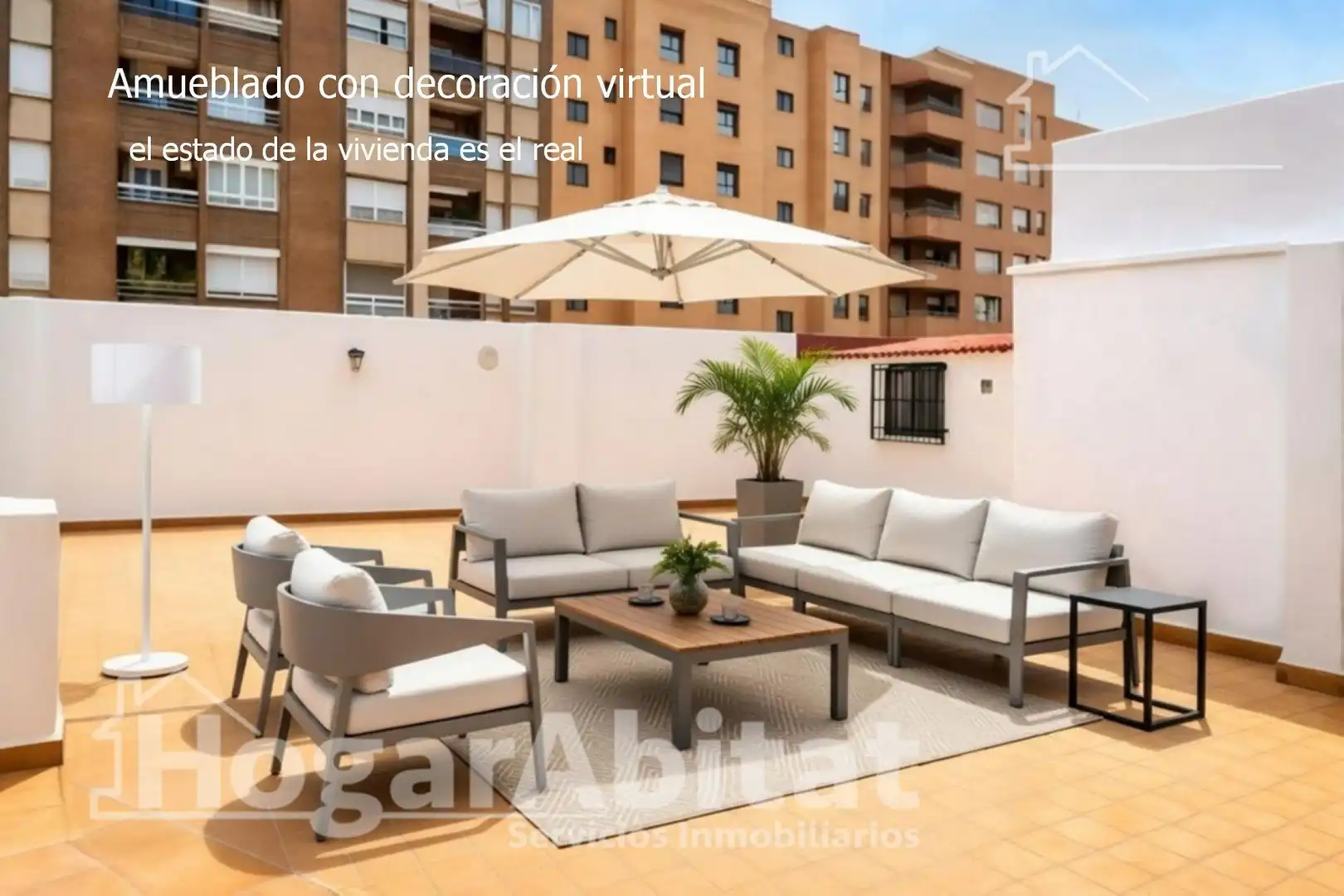 Terrasse von Wohnung zum Verkauf in Valencia mit Klimaanlage, Heizung und Terrasse