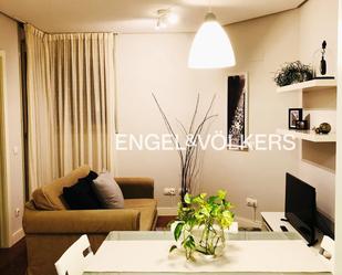 Living room of Apartment to rent in  Madrid Capital  with Air Conditioner, Heating and Private garden