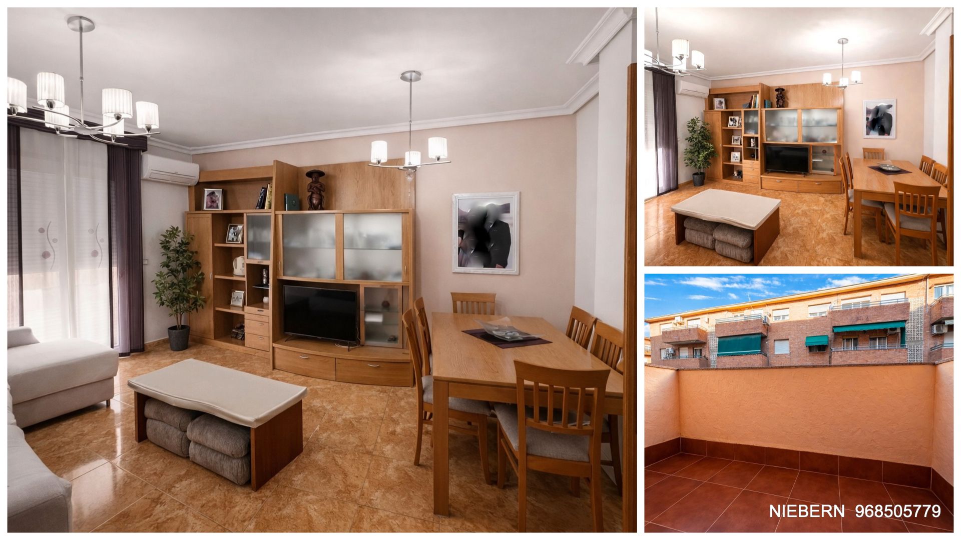 Sala d'estar de Pis en venda en Cartagena amb Aire condicionat, Moblat i Balcó