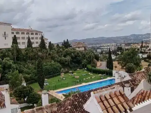 Garden of Flat for sale in Mijas  with Air Conditioner, Terrace and Swimming Pool