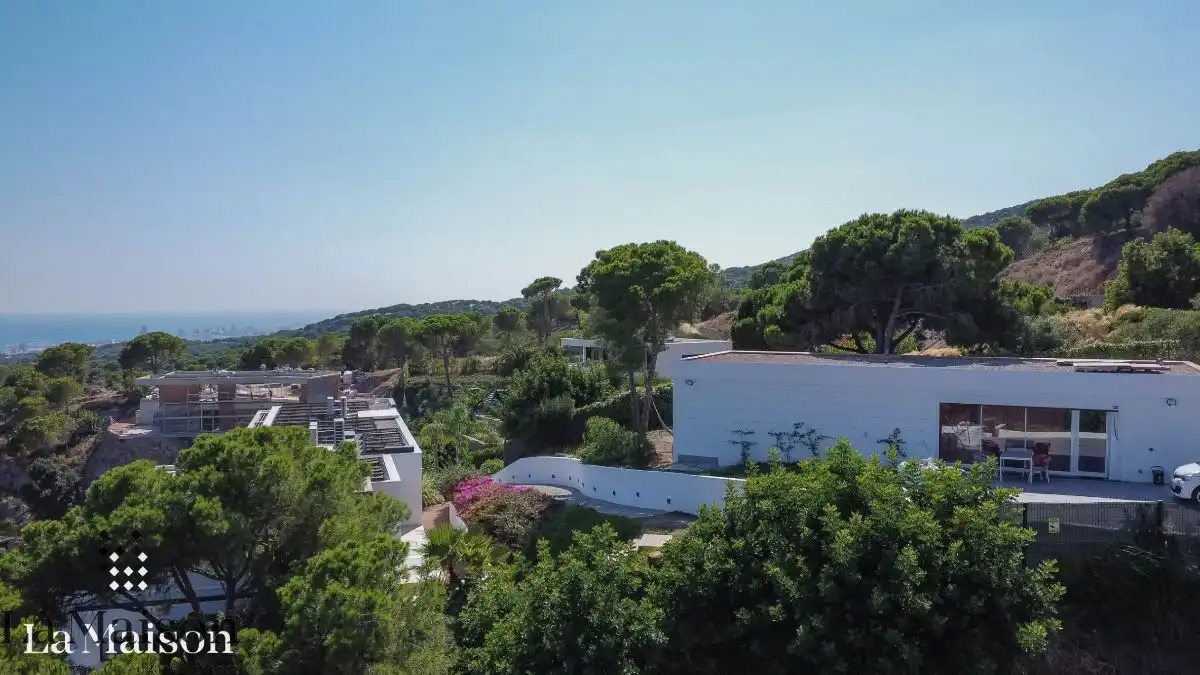 Vista exterior de Casa o xalet en venda en Sant Andreu de Llavaneres amb Aire condicionat, Calefacció i Jardí privat