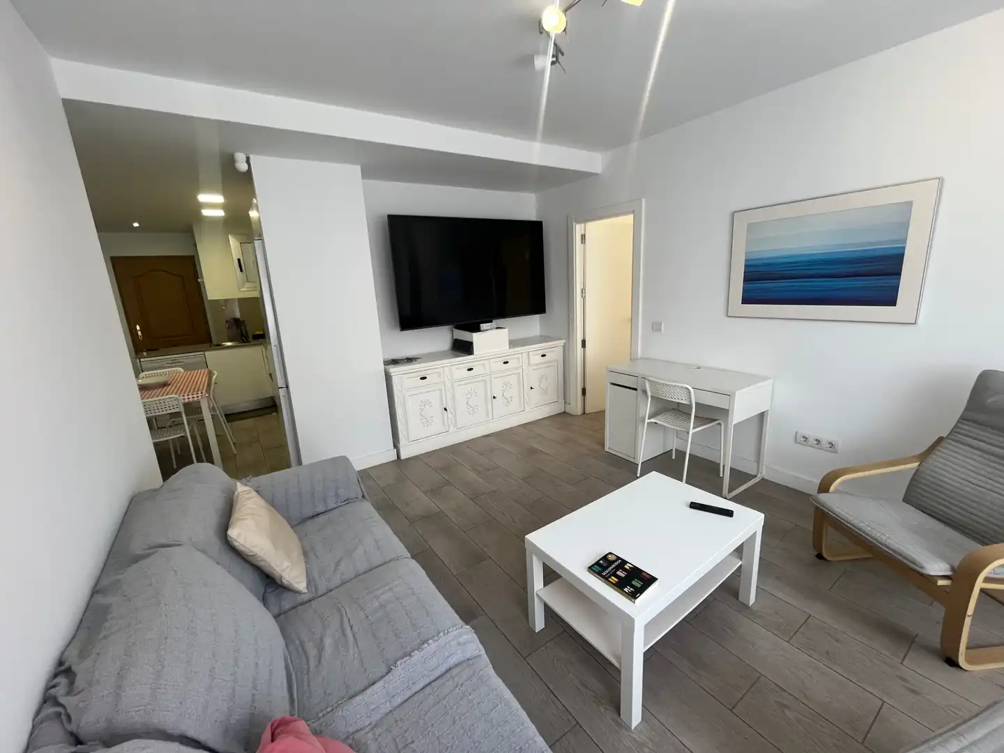 Sala de estar de Piso de alquiler en Las Palmas de Gran Canaria con Amueblado, Horno y Lavadora