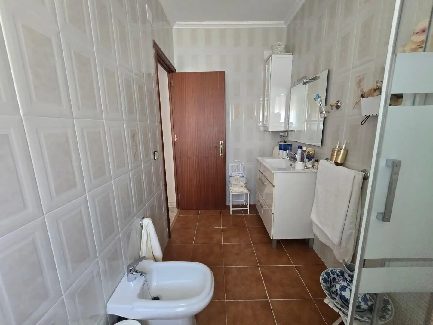 Baño de Casa adosada en venta en Bormujos con Terraza, Trastero y Balcón