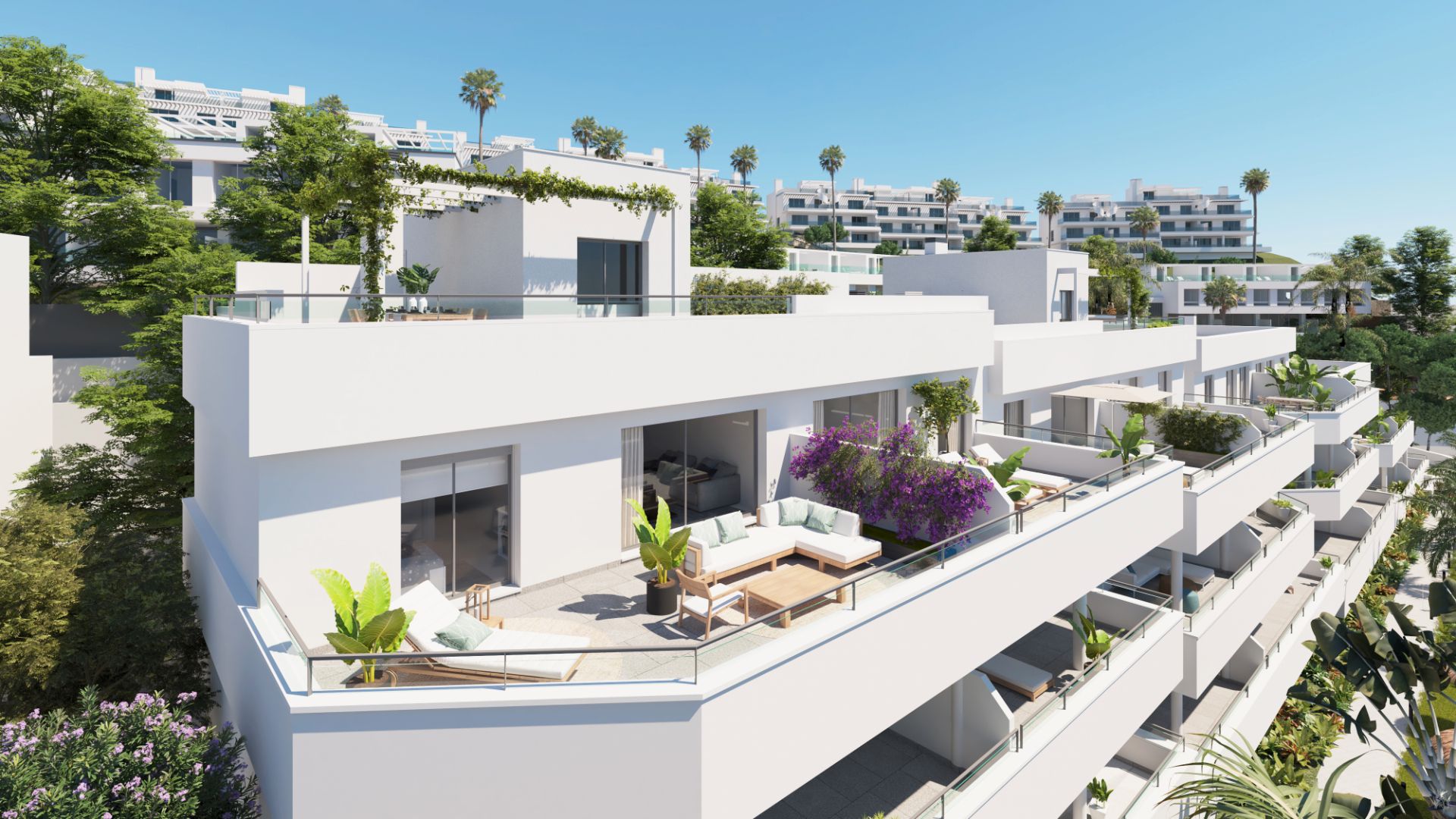 Exterior view of Planta baja for sale in Estepona  with Air Conditioner, Heating and Private garden