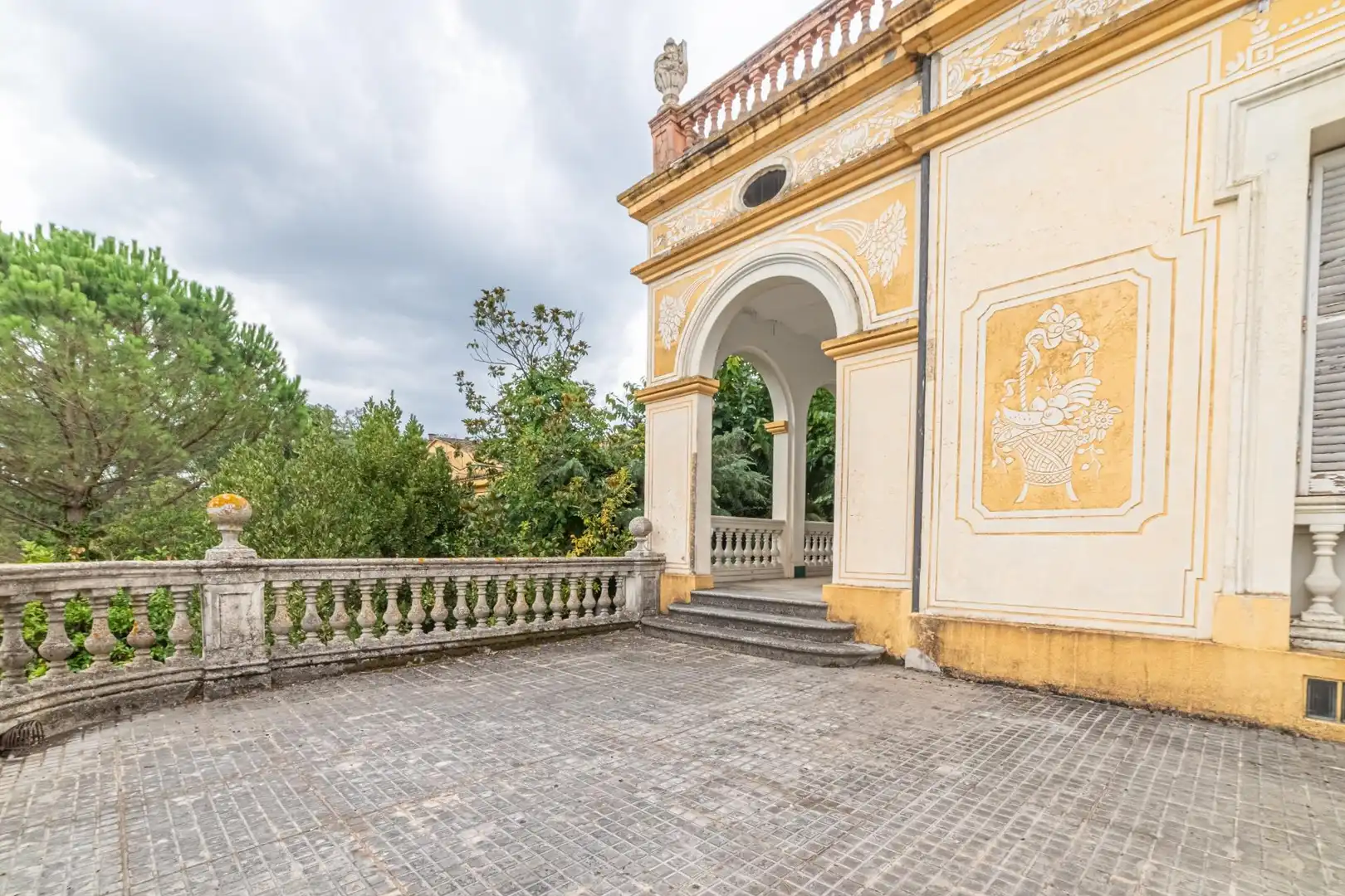 Vista exterior de Casa o xalet en venda en Caldes de Malavella amb Calefacció, Jardí privat i Terrassa