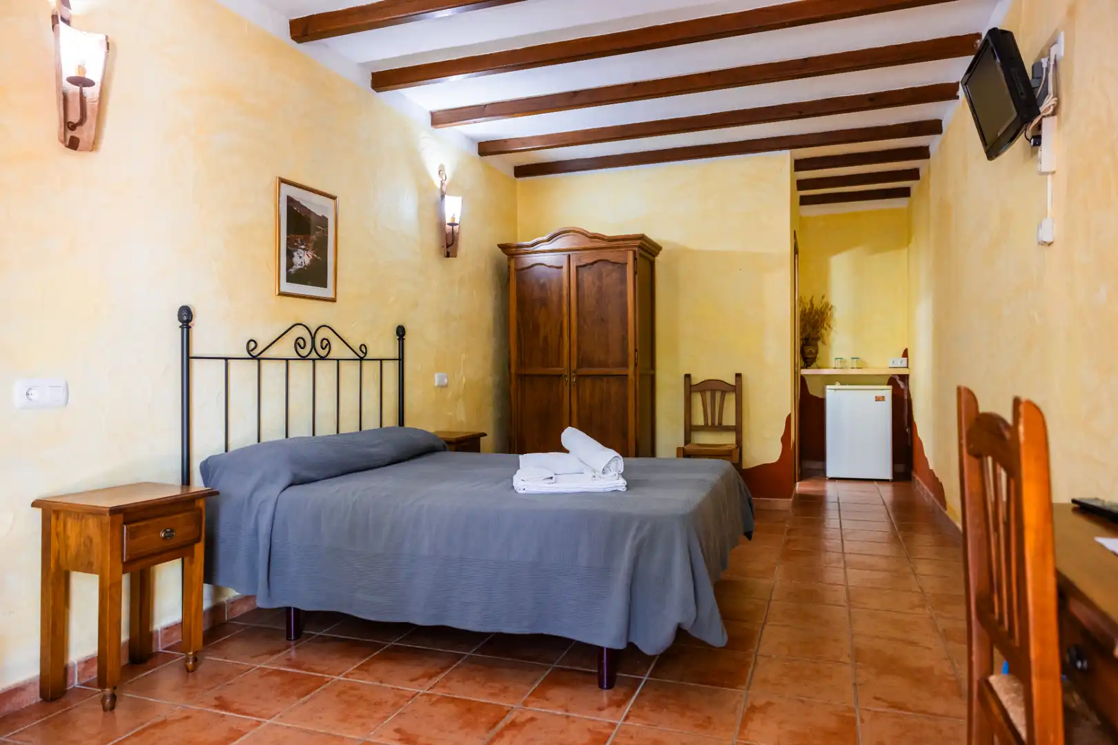 Habitación de Finca rústica en venta en Montejaque con Aire acondicionado, Jardín privado y Terraza