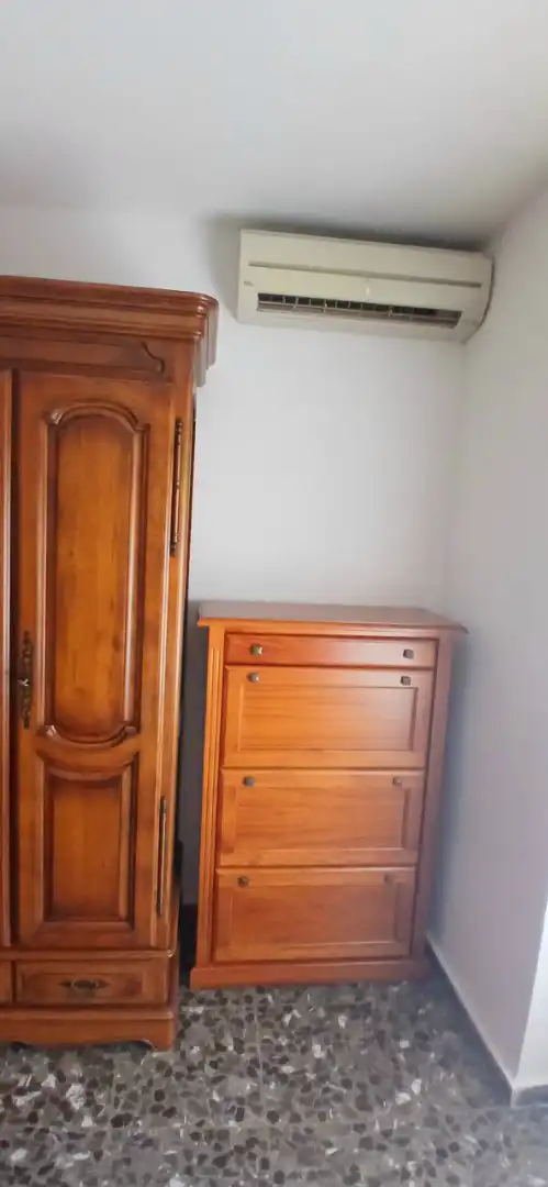 Bedroom of Flat for rent in Almería  with Air Conditioner, Terrace and Furnished