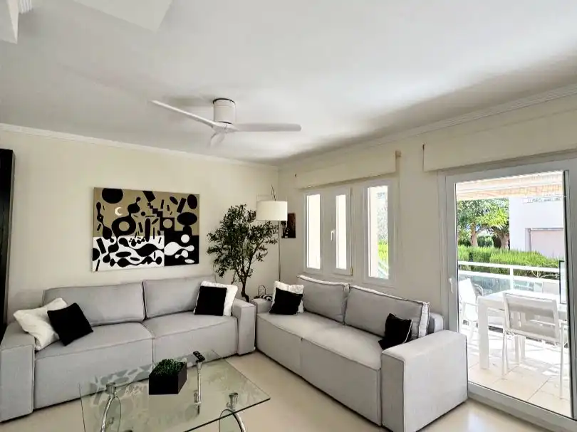 Sala de estar de Casa o chalet de alquiler en El Verger con Aire acondicionado, Terraza y Amueblado