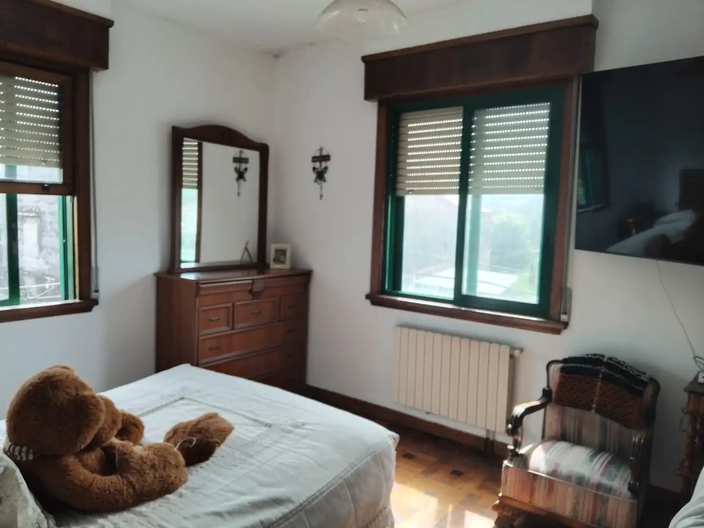 Schlafzimmer von Haus oder Chalet zum Verkauf in Vigo  mit Privatgarten, Möbliert und Balkon