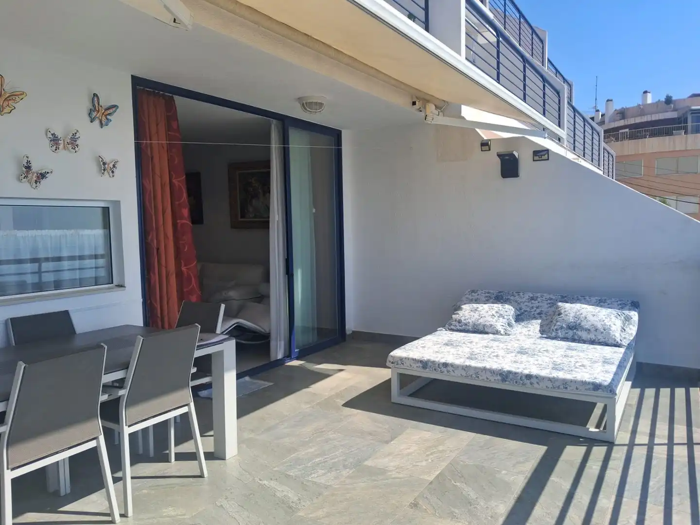 Terrace of Flat for rent in Peñíscola / Peníscola  with Air Conditioner, Terrace and Swimming Pool