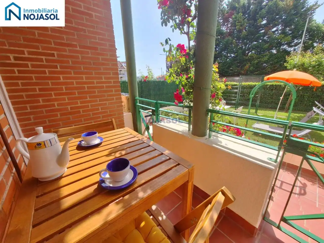 Terrace of Apartments for rent in Noja  with Heating, Private garden and Terrace