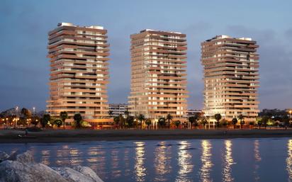 Exterior view of Apartment for sale in Málaga Capital  with Air Conditioner, Terrace and Swimming Pool