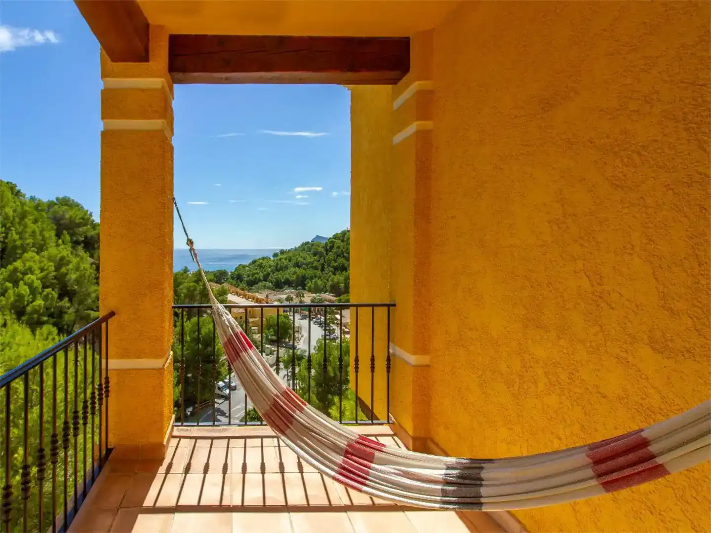 Terrasse von Wohnung zur Miete in Altea mit Klimaanlage, Schwimmbad und Balkon